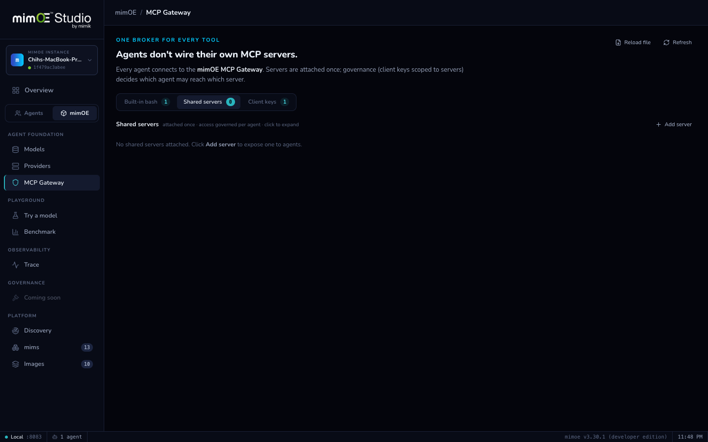 MCP Gateway page